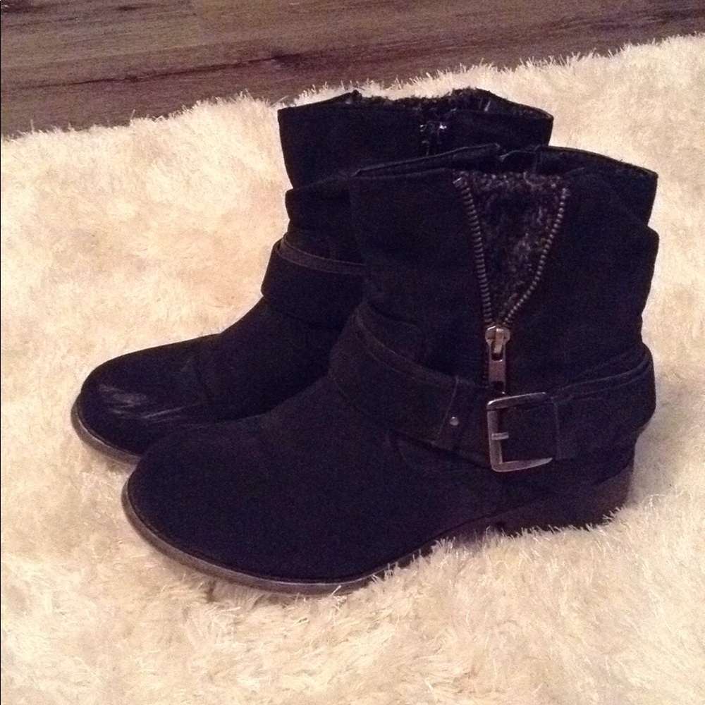 Black ankle boots